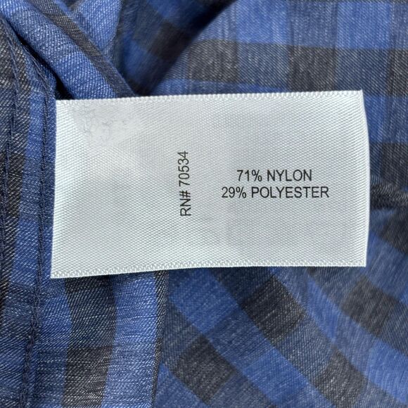 Orvis Prospect Adventure Shirt Men's XXL Blue Gingham Plaid Classic Fit Pocket - Picture 8 of 9